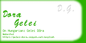 dora gelei business card